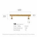 Dooroom Möbelgriffe aus Messing, Rändelung, Gold, Schwarz, moderner Kleiderschrank, Kommode, Schrank, Schublade, Griffe, Knöpfe, gerändelt