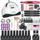 Maniküre-Set 120/114 W/54 W Nagellampe 20000 U/min Nagelbohrmaschine Erweiterungen Quick Building Gel Polish Set Soak Nail Art Kit