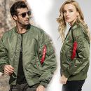 Neue Pilot Air Herren Bomberjacke Herren Militär Bomberjacken Herren Casual Solid Zipper Pilot Jacket Green New Slim Fit Herren Mäntel