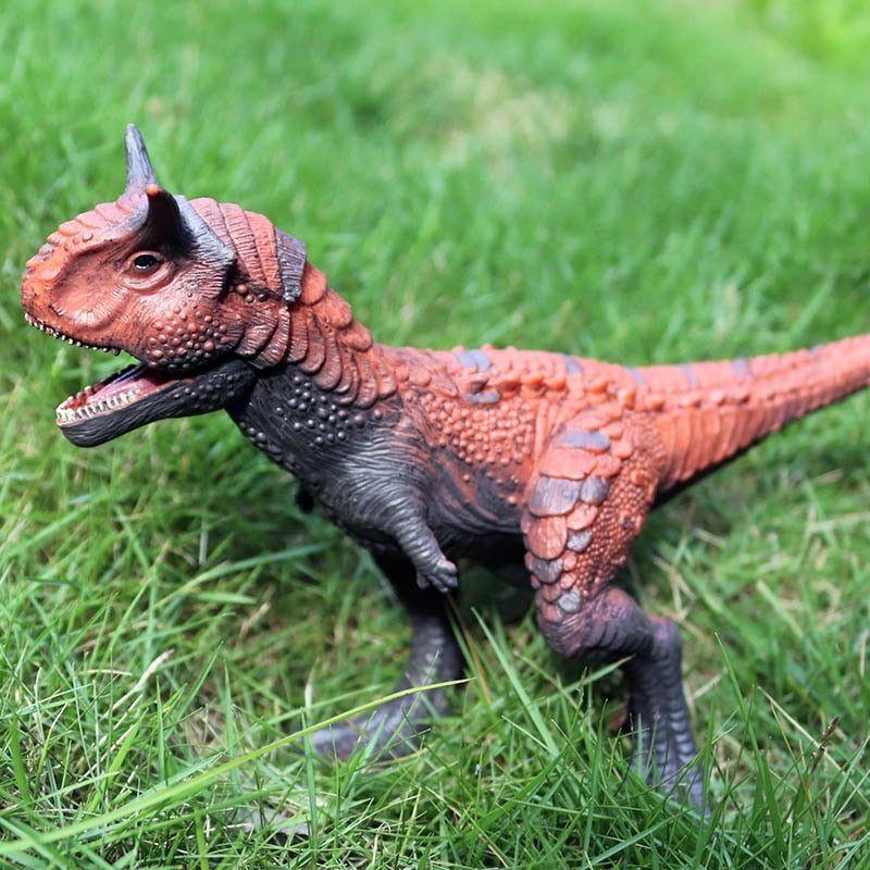 Oenux New Jurassic Dinosaurier Carnivorous Carnotaurus Action Figure T-Rex PVC Hochwertige Sammlung Modell Spielzeug für Kinder Geschenk