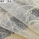 Geometrischer Vogelnestvorhang für Wohnzimmer Durchsichtiger Voile für Fenster Schlafzimmer Tüllvorhang Küche Maßgeschneiderte Cortinas M156&amp;C