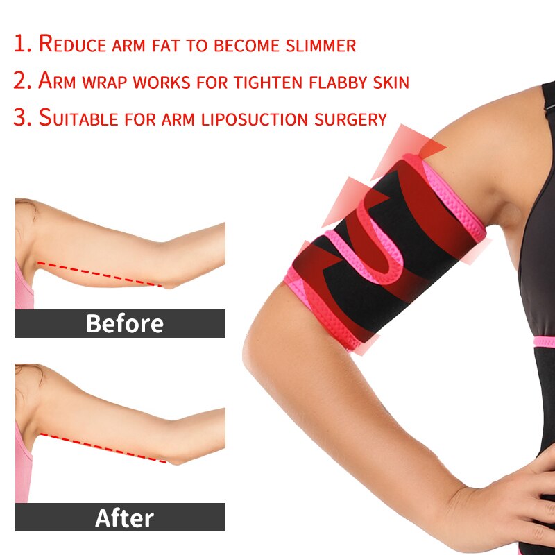 Arm Trimmer Sauna Schweißband für Damen Sauna Effekt Arm Slimmer Anti Cellulite Armformer Gewichtsverlust Workout Body Shaper