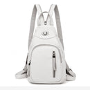 Damen Mode Rucksäcke Schulter Schultaschen für Mädchen im Teenageralter Preppy Style Sackpack PU Leder Rucksack Damen Rucksack