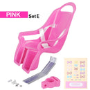 HILAND Kids Bike Seat Post Doll Seat with Holder for Kid Bike with Decorate Yourself Stickers Baby Bicycle Baby Seat Doll