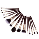 Jessup Make-up-Pinsel-Set Foundation Buffer Shader Brush 15pcs Black/Rose Gold Natural-Synthetic Hair Kисти для Mакияжа