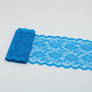 Cinta de encaje elástica de 2 yardas, adorno de flores, bordado de 150MM de ancho, adornos de tela de encaje africano para vestido de boda, manualidades de costura Diy