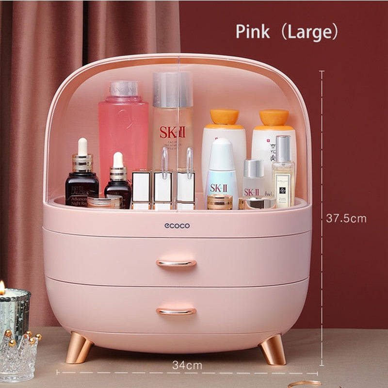 Makeup Organizer For Cosmetic Large Capacity Cosmetic Storage Box Organizer Desktop Jewelry Nail Polish Makeup Drawer Container