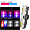 Fahrrad wasserdichtes Rücklicht Reitrücklicht LED USB wiederaufladbares Mountainbike Fahrradlicht Rücklicht Helmlicht Multi-Mode