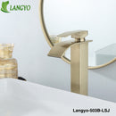 BECOLA Badezimmer-Hahn-Bassin-Hahn-Schwarz-antike europäische Art-Messinghahn-Wasserfall-Hahn-freies Verschiffen LT-503J