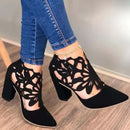 KARINLUNA Marke Neue Weibliche 2021 Klassische Retro Concise Sandalen Spitz Dicke High Heels Frauen Sandalen Sommer Frauen Schuhe