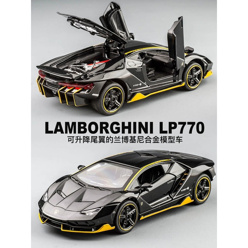 LP770 LP750 1:32 Lambos Auto Legierung Sportwagen Modell Diecast Sound Super Racing Lifting Tail Hot Car Wheel für Kindergeschenke