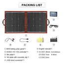 Dokio 80W Solarpanel 18V Flexibles faltbares Solarpanel USB Tragbares Solarzellen-Kit für Boote/Camping-Solarpanel im Freien 12V