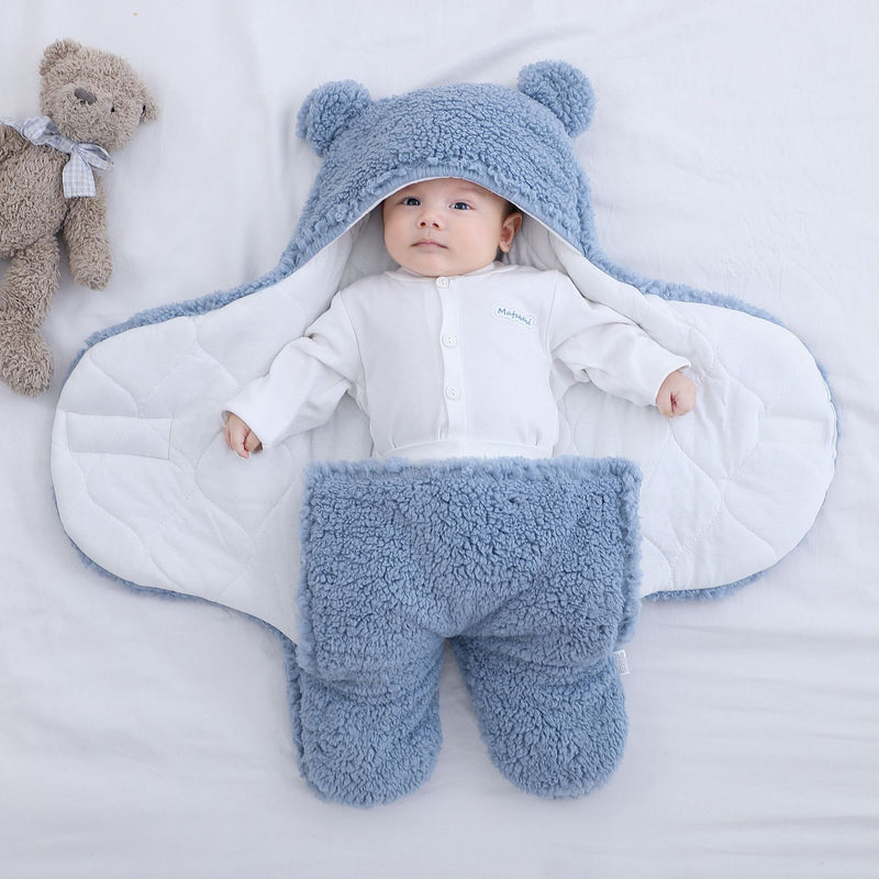 Saco de dormir para bebé, manta de lana esponjosa ultrasuave para recién nacido, ropa para niños y niñas, envoltura para dormir para guardería