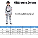 Reneecho Kinder Space Astronaut Kostüm Jungen Orange Astronaut Cosplay Splitter Spaceman Kostüm für Halloween