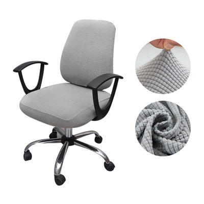 Thicken Solid Office Computer Chair Cover Spandex Split Seat Cover Universal Office Anti-dust Armchair Cover