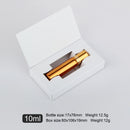 50 Teile/los 10 ml Verpackung Box Ätherisches Öl Flasche Edelstahl Roller Ball Flasche Parfüm Glasflasche Reisekosmetik