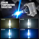 TXVSO8 Superhelle Scheinwerfer D1S D2S D3S D4S Xenon HID Autobirne 35W/55W 9000LM Autoscheinwerfer 4300K ​​6000K 8000K 10000K