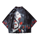 Bebovizi Japanischer Stil Kran Koi Kimono Tokyo Streetwear Haori Männer Frauen Strickjacke Japan Mädchen Robe Chinesischer Drache Anime Kleidung