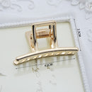 1 Stücke Mode Smal Einfache Wilde Geometrische Haarklaue für Frauen Mädchen Schellen Haar Krabbe Metall Haarspange Klaue Zubehör Kopfbedeckung