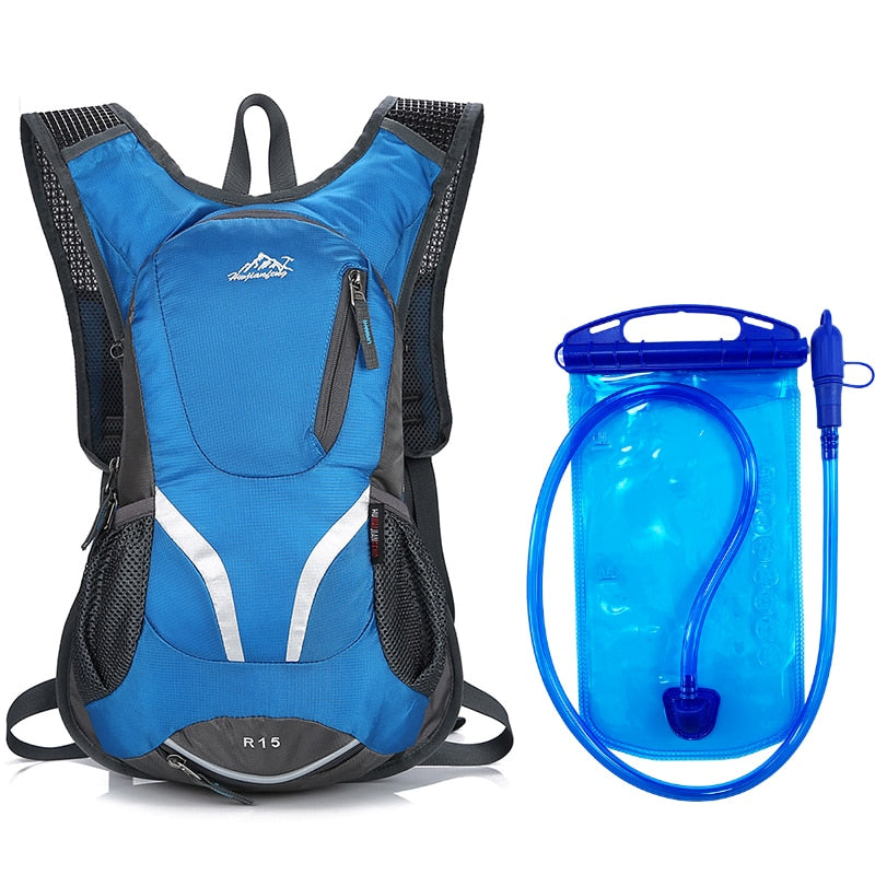 15L Deporte al aire libre Ciclismo Escalada Bolsa de agua Mochila de hidratación Mochila ultraligera Senderismo Bicicleta Montar Paquete Vejiga Mochila