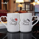 2er Set China Keramik Paar Tasse Liebhaber Kuss Becher Valentinstag Hochzeit Geburtstagsgeschenk In Geschenkbox Milch Kaffeetassen