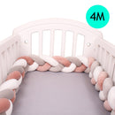 4M Baby Bett Stoßschutz Infant Wiege Kissen Kissen Zopf Knoten Stoßstange Krippe Stoßstange Tour De Lit Bebe Tresse Raumdekoration