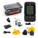 LUCKY FF718LiD Echt wasserdichter Fischfinder 200KHz/83KHz Doppelte Sonarfrequenz 100M Erkennungstiefe Alarmdetektor