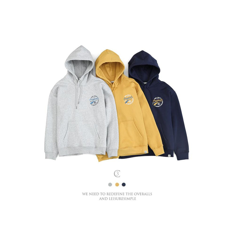 SIMWOOD Warm Fleece Heavyweight Pullover Hoodie Men Loose Logo Print Jogger Sweatshirts Plus Size 2022 Spring Winter New Hoodies