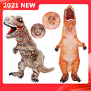 Adult T-Rex Dinosaur Inflatable Costume Halloween Cosplay Anime Carnival Disfraz Dragon Velociraptor Blow Up Dress