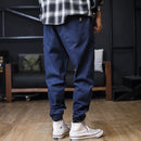 Plus Size Jeans Herren Lose Jogger Streetwear Haremsjeans Cargohose Knöchellange Jeanshose