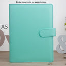 MINKYS Macaroon Color A6/A5 PU-Leder DIY Binder Notebook Cover Tagebuch Agenda Planer Bullet Cover Schule Schreibwaren