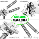 Dosenöffner Küchenzubehör Gadget-Sets Flaschenöffner Edelstahl Ergonomisch Manuelle Küchenwerkzeuge Gratis 2 Klingen