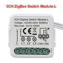 GIRIER Tuya ZigBee 3.0 Smart Light Switch Module Kein Neutralleiter erforderlich Funktioniert mit Alexa Google Home Support 2-Wege-Steuerung