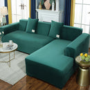 2022 Samt L-förmiger Sofabezug für Wohnzimmer Elastische Möbel Couch Schonbezug Chaiselongue Ecksofabezüge Dehnbar