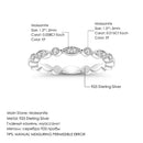 GEM'S BALLET 0,008 Karat Moissanite Ring EF Farbe Eternity Band 925 Sterling Silber Ehering für Damen Edlen Schmuck