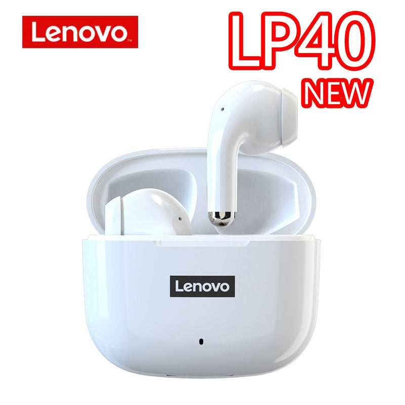 Lenovo LP40 LP6 LP12 LP50 LP60 LP80 Auriculares inalámbricos TWS Auriculares Bluetooth Estéreo dual Auriculares deportivos Manos libres Auriculares bajos