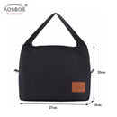 Aosbos Fashion Portable Insulated Canvas Lunch Bag 2020 Thermal Food Picknick Lunch Bags für Damen Kinder Herren Cooler Lunch Box Bag