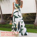 Sommer Bohemian Urlaub Langes Kleid Celmia Blumendruck Strandkleid Frauen Ärmellos Maxi Sommerkleid Lässig Lose Party Vestidos