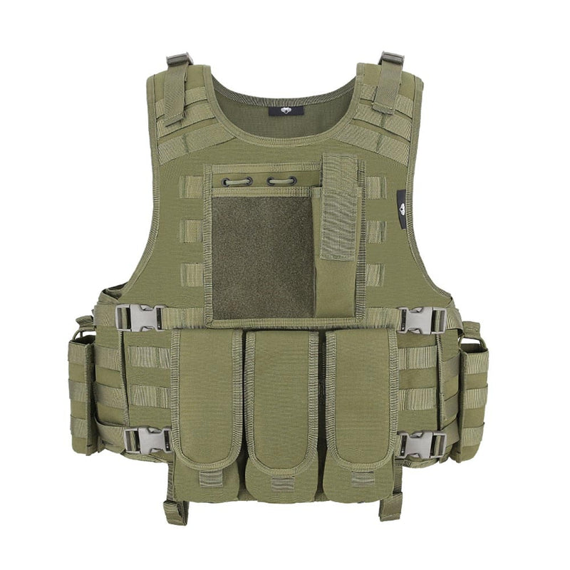 MGFLASHFORCE Molle Airsoft chaleco táctico placa portador Swat pesca caza Paintball chaleco militar ejército armadura policía chaleco