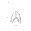 Kerzenhalter aus Keramik im nordeuropäischen Stil, geometrischer Kerzenhalter, Hochzeitsdekoration, Esstischdekoration