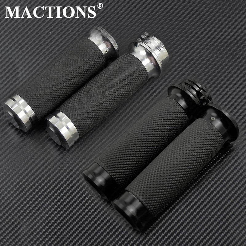 Universal Motorcycle 1&quot;25mm Hand Grips Handle Bar For Harley Touring Street Glide Sportster 883 1200 XL Dyna VRSC Softail Custom