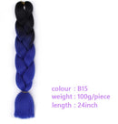 Black Star Hair Ombre Jumbo Braiding Hair Extensions 24 Inch Twist Braids Synthetic Hair Fiber for Twist Braiding for Women
