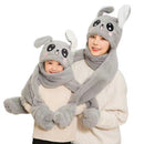 Winter Cute Funny Hat Moving Rabbit Ear Hat Velvet Toys Hair Hoop Hat Rabbit Hat Moves Ear Hat Plush Toy 5 Color Gifts For Child