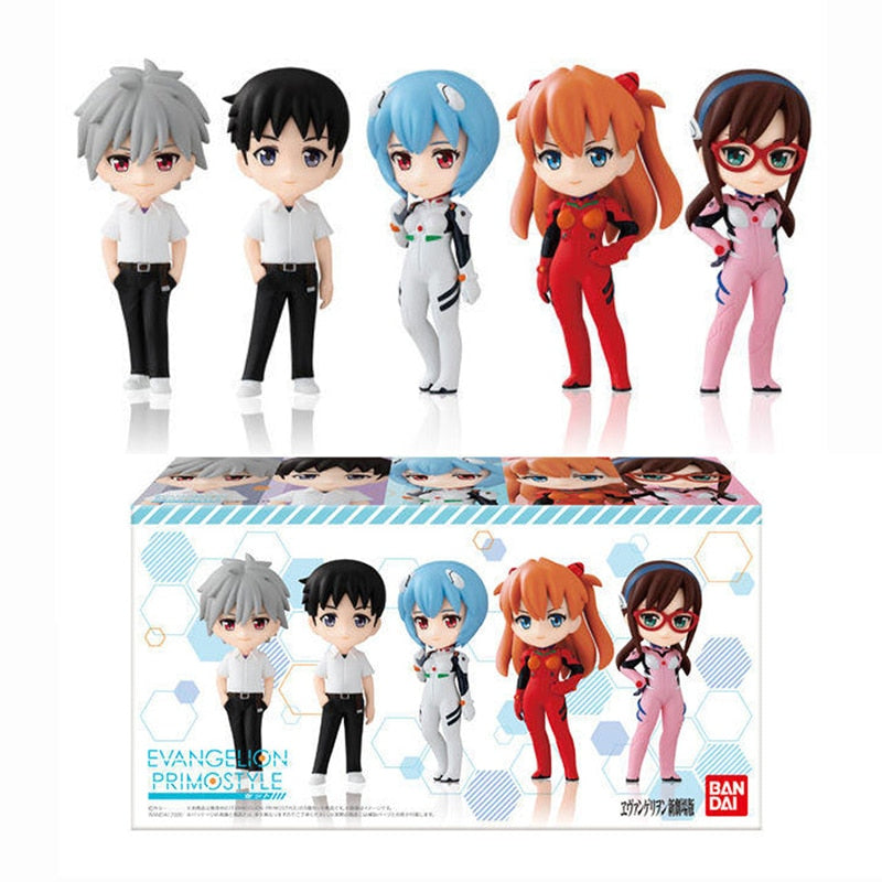 Original EVA Gashapon Anime Action Figure Toys You Can Advance 2:22 Nagisa Ayanami Rei Asuka Langley Makinami PVC ABS Toy Dolls