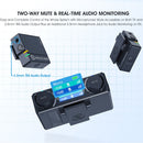 Hollyland LARK 150 Kabelloses Lavalier-Mikrofon 2,4 GHz 3350 mAh Ladebox für Kamera für iPhone Android Smartphone LARK150 Mic