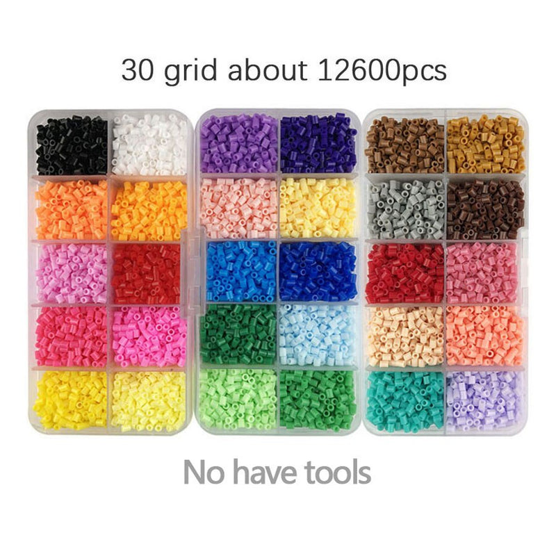 2.6mm Mini Hama Beads 80Colors kits perler PUPUKOU Beads Tool and template Education Toy Fuse Bead Jigsaw Puzzle 3D For Children