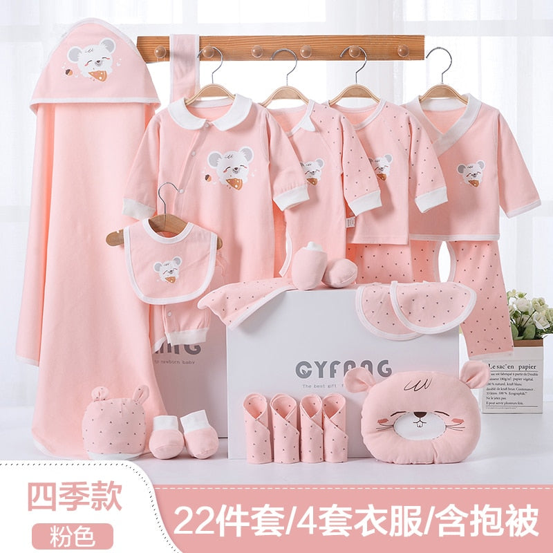 Newborn Clothes Outfits Baby Cotton Infant Clothing Suit Print NewBorn Boys Underwear Set