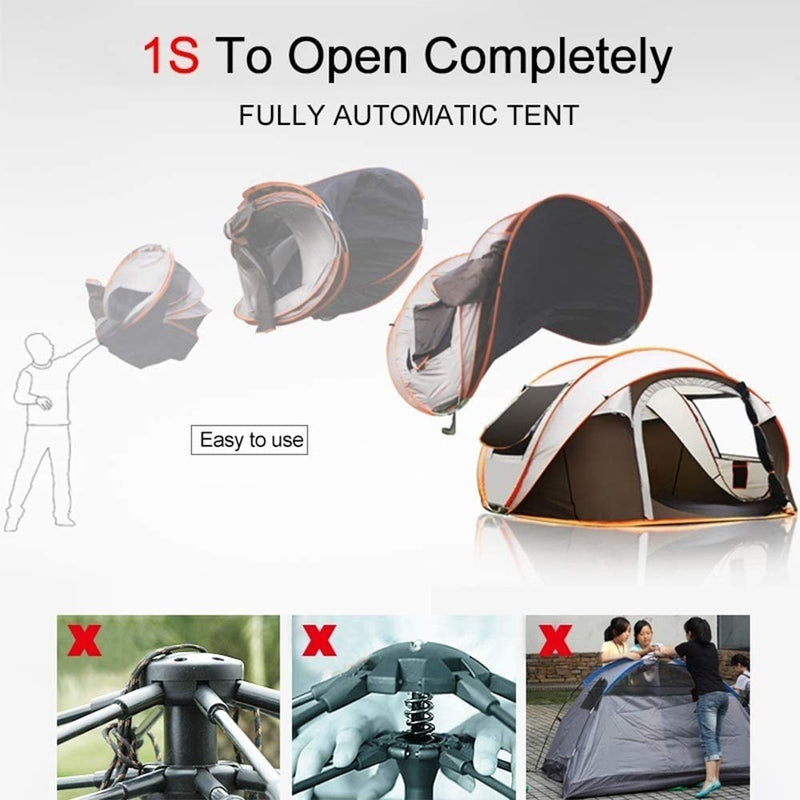 5-8 People Camping Tents Travel Pop Up Open Tent Throw Outdoor Hiking Automatic Season Tents Gazebo for Camping Fishing Tourism