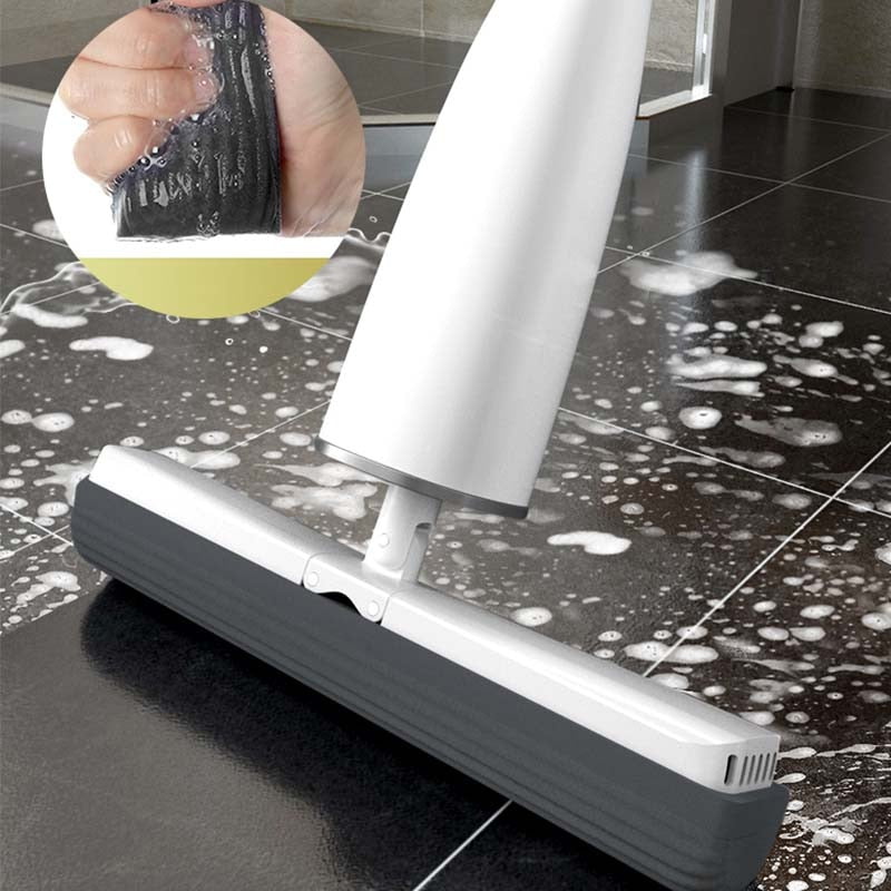 Eyliden Mop180 Grad selbstwringender Mop Squeeze Mop mit PVA-Schwamm-Moppköpfen Bodenwaschmop für Haushaltsreinigungswerkzeuge