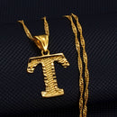 Anniyo AZ Kleinbuchstaben Halsketten Frauen/Mädchen Goldfarbe Anfangsanhänger Dünne Kette Englischer Buchstabe Schmuck Alphabet Geschenk